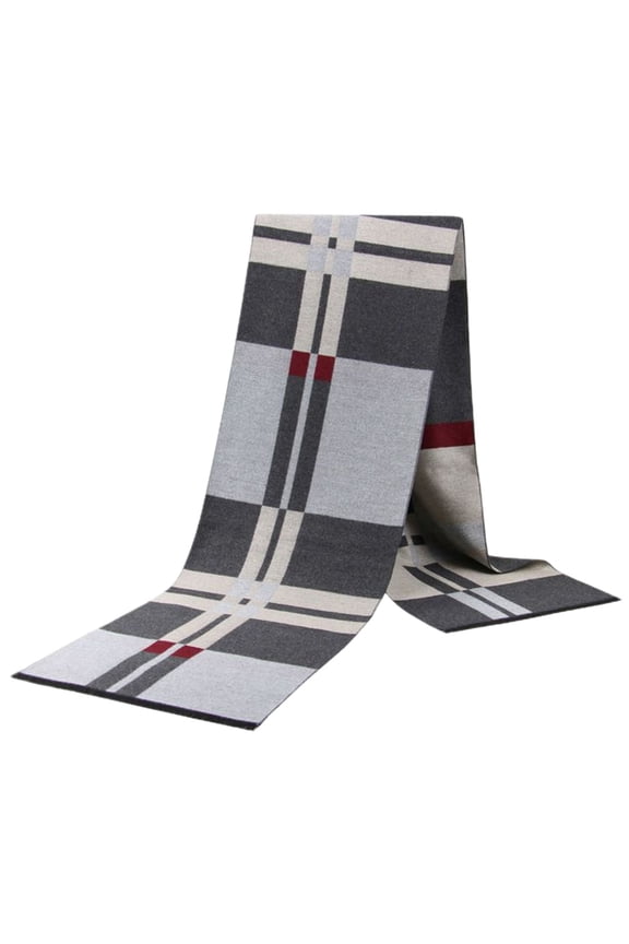 Men's Winter Scarf Fashion Scarves Business Casual Thick Warm Fringe Fall Spring Soft Classic Muffler Style30 One Size