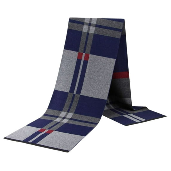 SWSMCLT Men's Winter Scarf Fashion Scarves Business Casual Thick Warm Fringe Fall Spring Soft Classic Muffler Style31 One Size
