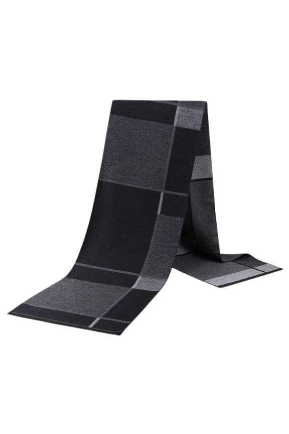 Men's Winter Scarf Fashion Scarves Business Casual Thick Warm Fringe Fall Spring Soft Classic Muffler Style38 One Size