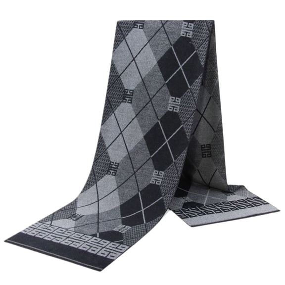 SWSMCLT Men's Winter Scarves Fashion Winter Scarf Warm Casual Spring Casual Regular Fit Scarf Soft Business Style20 One Size