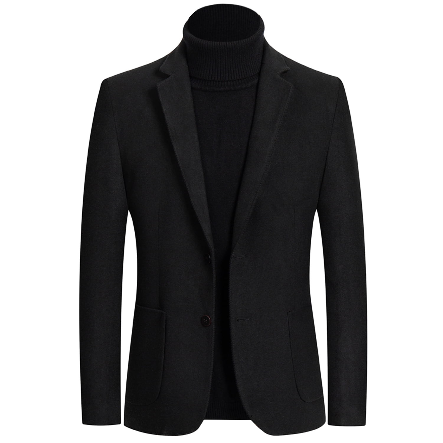 Notch Lapel Slim Fit Plaid Men Suit With Flap Pockets