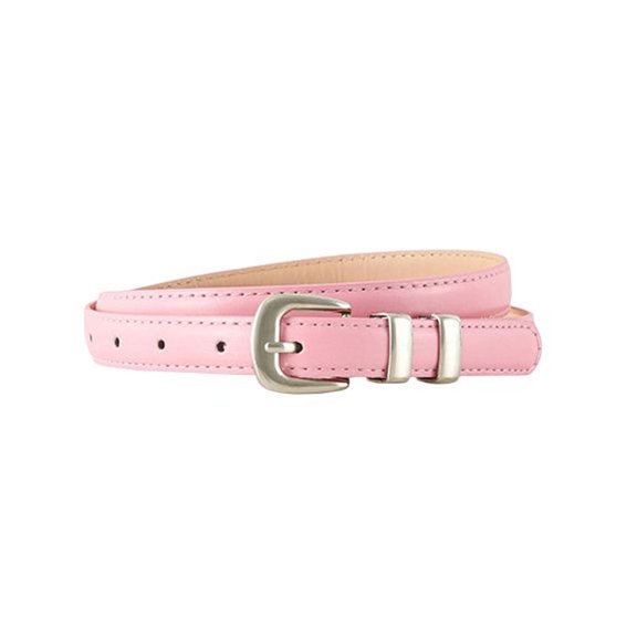 SWSMCLT Women's 2025 Adjustable Belts Casual Buckle Adorable Date Cocktail Summer Autumn Belt For Dress Pink X-Small-Large