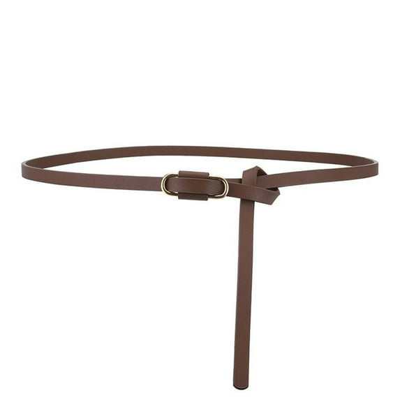 SWSMCLT Women's 2025 Belt Cocktail Belt For Dress Faux Leather Summer Adjustable Casual Fall All Seasons Coffee X-Small-Large