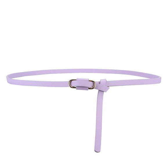 SWSMCLT Women's 2025 Belt Cocktail Belt For Dress Faux Leather Summer Adjustable Casual Fall All Seasons Purple X-Small-Large