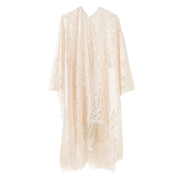 SWSMCLT Women's 2025 Cardigan 3/4 Sleeve Swimwear Beach Breathable Cut Out Above Knee Cool Cover Up Spring Break Beachwear Cream One Size