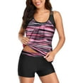 thumbnail image 1 of SWSMCLT Women's Active Tracksuit Short Summer Fashion Short Sleeve Lounge Cool 2 Piece Set 2pcs Fall Casual Pink Small, 1 of 4