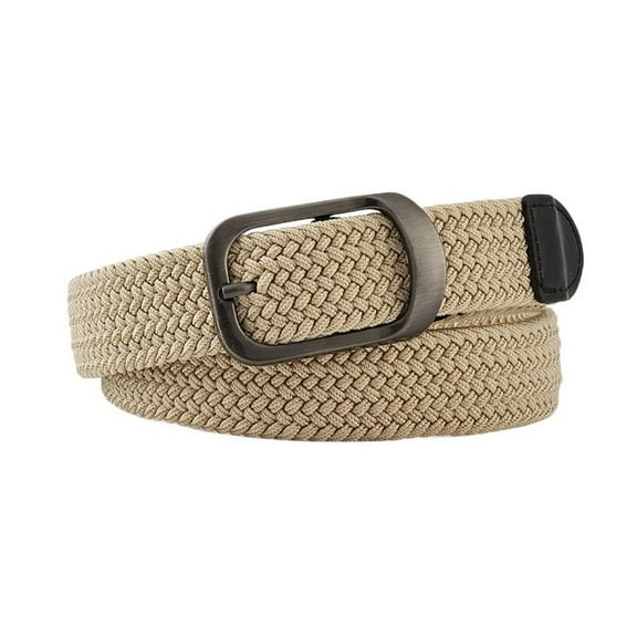 SWSMCLT Women's All Seasons Adjustable Belts Autumn Braided Belt Buckle Belt Casual Braided Holeless Chic Yellow X-Small-Large