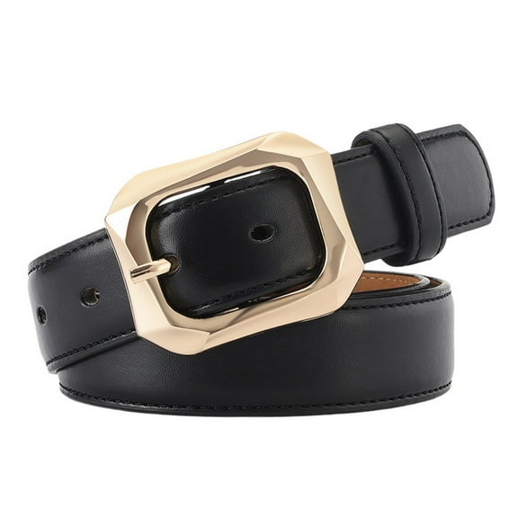 SWSMCLT Women's All Seasons Belt Buckle 2025 Heart Buckle Metal Summer Regular Fit Adjustable Autumn Belts Black X-Small-Large