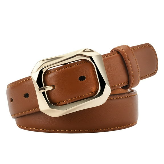 SWSMCLT Women's All Seasons Belt Buckle 2025 Heart Buckle Metal Summer Regular Fit Adjustable Autumn Belts Khaki X-Small-Large