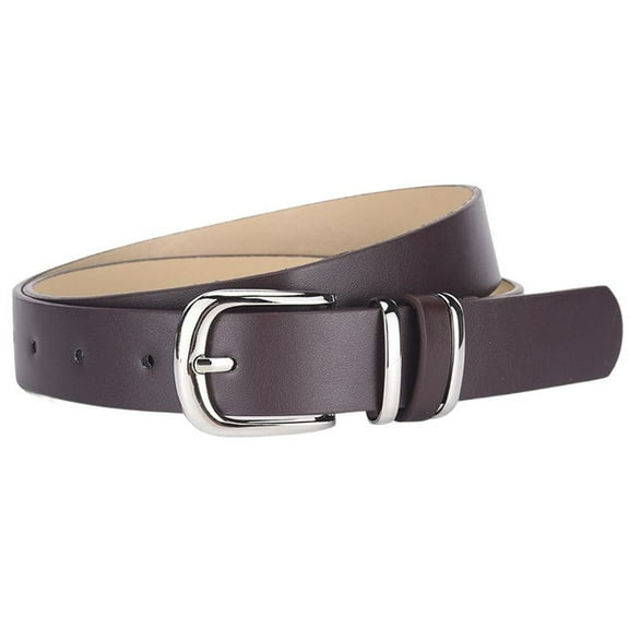 SWSMCLT Women's Autumn Belt 2025Casual Classic Faux Leather Party Buckle Adjustable Belts Groove Basic Coffee X-Small-Large