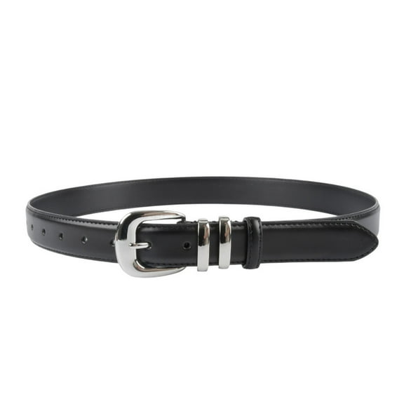 SWSMCLT Women's Autumn Belt All Seasons Belt For Dress Metal Buckle Adjustable Belts Buckle Date D Ring Casual Black X-Small-Large