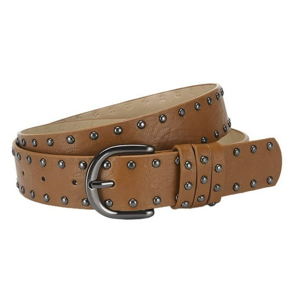 SWSMCLT Women's Autumn Belt Casual Groove Belt Metal Adjustable Belts Basic Buckle 2025 Harem Old Fashioned Umber X-Small-Large