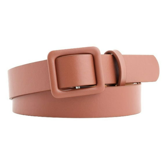 SWSMCLT Women's Autumn Belt For Dress Faux Leather Casual Party Belt Adorable Adjustable Belts All Seasons Medium Umber X-Small-Large