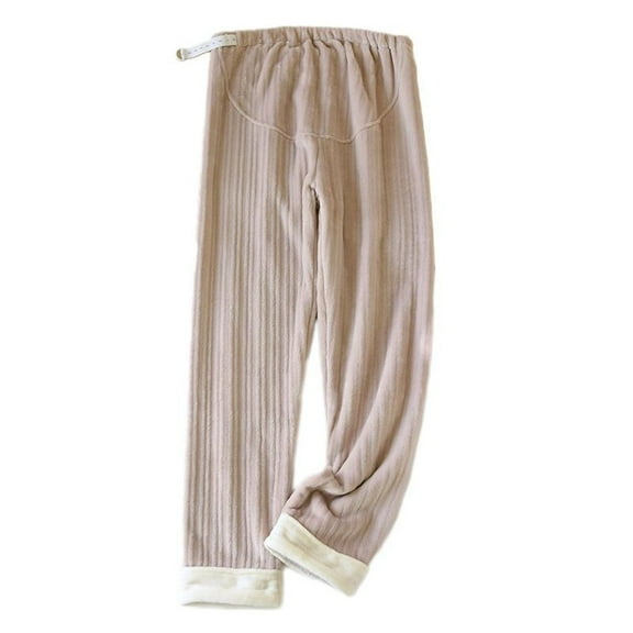 SWSMCLT Women's Baggy Pajamas Warm Pjs Winter Fleece Lined Pants Fleece Loose Fit Lounge Maternity Spring Sleeping Purple Medium