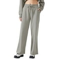 thumbnail image 1 of SWSMCLT Women's Baggy Sweatpants Cotton Running Sweat Pants Joggers Workout Straight Leg Thermal Drawstring Grey 12, 1 of 5