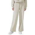 thumbnail image 1 of SWSMCLT Women's Baggy Sweatpants Cotton Running Sweat Pants Joggers Workout Straight Leg Thermal Drawstring White 12, 1 of 5