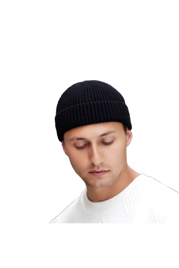 Women's Beanie Knitted Cap Warm Vacation Winter Winter Wool Blend Hat Soft Outdoor Thick Stretch Knit Black One Size