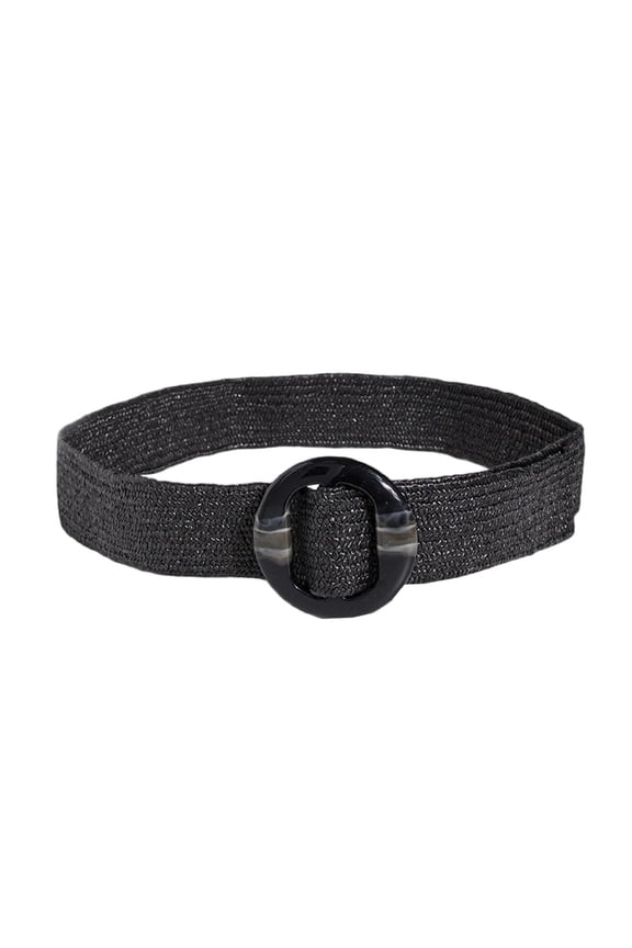 Women's Boho Arab Braid Beach Belt Black X-Small-Large