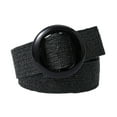 thumbnail image 1 of SWSMCLT Women's Braided Belt For Dress Round Basic Date Fall Travel Web Belt Thick Belt Fashion Holeless Summer Black Length 90 width 5.0 = S-XL, 1 of 4