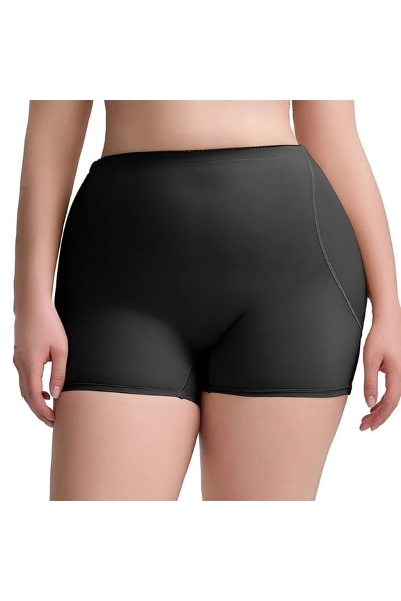 Women's Butt Lifting Body Shaper Shorts Hip Pads Shapewear Shorts Booty Breathable Extra Firm Enhancing Boyleg Body Shaper Black Small