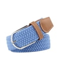 thumbnail image 1 of SWSMCLT Women's Canvas Belt Men Slimming Fashion Web Belt Classic Buckle Wide Regular Fit Spring Webbing Belt Sky Blue Fit Waist 29“-41”, 1 of 1