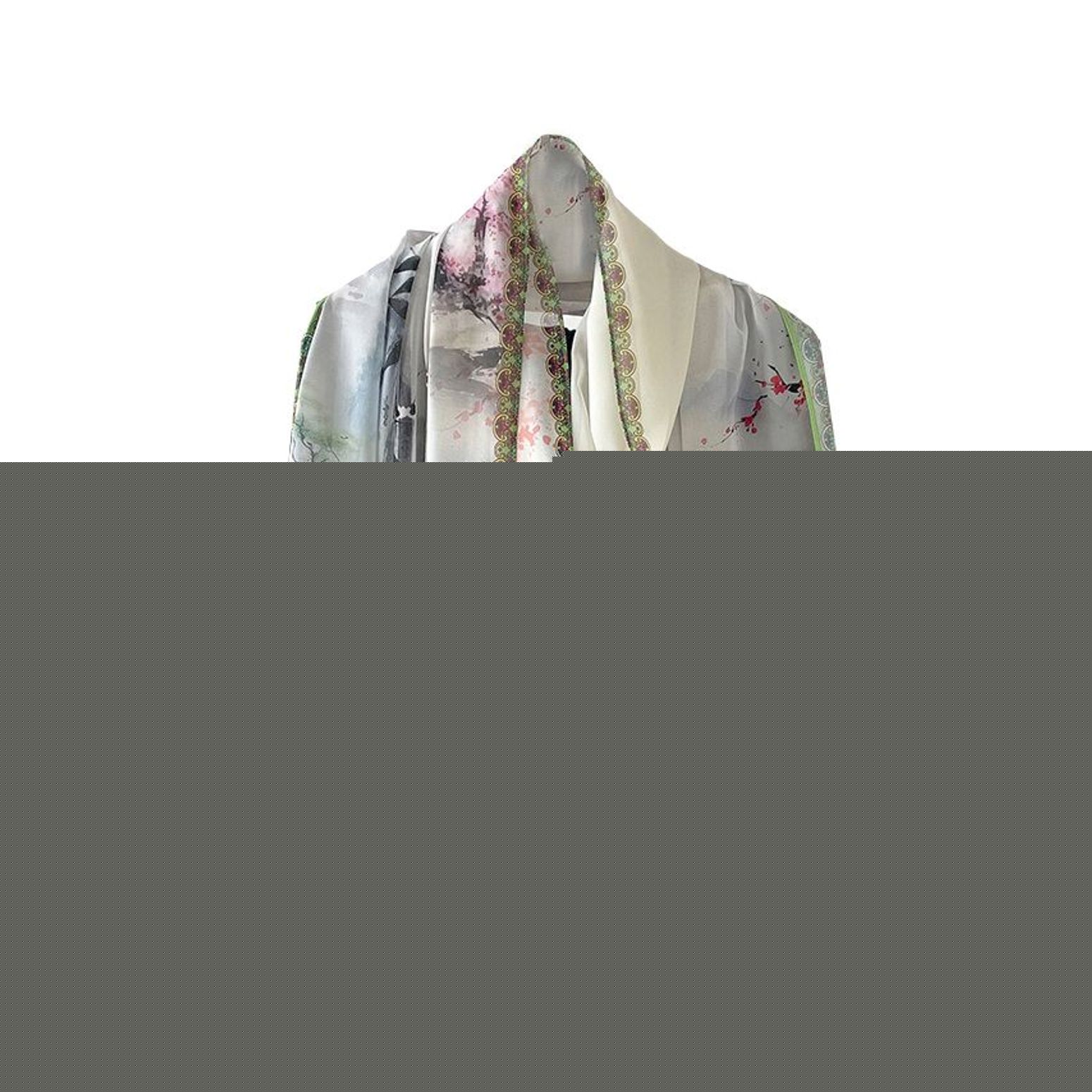 SWSMCLT Women's Convertible Pashmina Shawl Holiday Chiffon Fashion Pashmina Shawl Cool Muffler Fall Elegant Style19 One Size