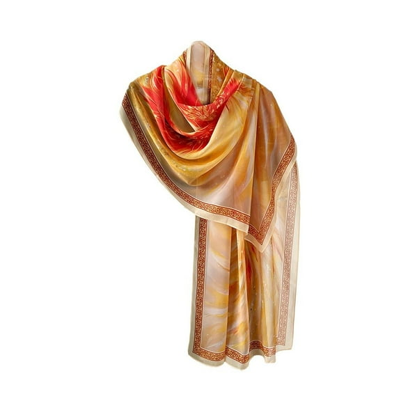 SWSMCLT Women's Convertible Pashmina Shawl Holiday Chiffon Fashion Pashmina Shawl Cool Muffler Fall Elegant Style20 One Size