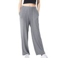 thumbnail image 1 of SWSMCLT Women's Cotton Pj Pants Soft Casual Lounging Nightwear Pajamas Bottoms Sleep Summer Lightweight Comfy Loose Fall Dark Grey Large, 1 of 5