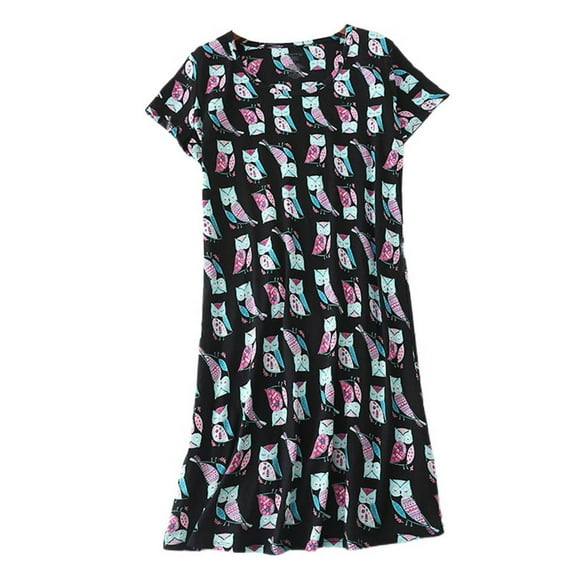 SWSMCLT Women's Cute Pajamas Fashion Basic Loose Peasant Breathable Autumn Pull On Baggy Pjs Loungewear Home Style1 Medium