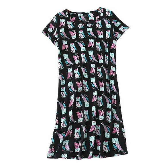 SWSMCLT Women's Cute Pajamas Fashion Basic Loose Peasant Breathable Autumn Pull On Baggy Pjs Loungewear Home Style1 Medium