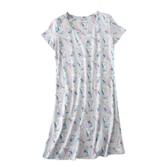 SWSMCLT Women's Cute Pajamas Fashion Basic Loose Peasant Breathable Autumn Pull On Baggy Pjs Loungewear Home Style2 Small