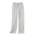 thumbnail image 1 of SWSMCLT Women's Cute Pajamas Pant Casual Fall Sleep Pant Soft Pj Bottoms Mid Waist Long Lightweight Thin Spring Trendy Grey Medium, 1 of 5