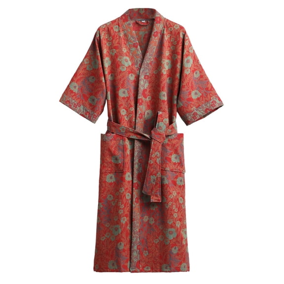 SWSMCLT Women's Cute Robe Cotton Pjs Comfy Long V Neck Breathable Fall Summer Medium Trendy Spring Flower Medium