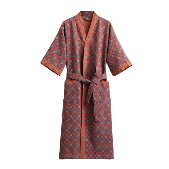 SWSMCLT Women's Cute Robe Cotton Pjs Comfy Long V Neck Breathable Fall Summer Medium Trendy Spring Orange Small