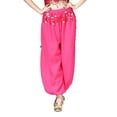 thumbnail image 1 of SWSMCLT Women's Dance Costume Lightweight Pants Dance Loose Fit Fringe Metal Bloomers Winter Hippie Belly Rose Small-Large, 1 of 5