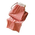 thumbnail image 1 of SWSMCLT Women's Elastic Waistband Pajama Pants Plaid Printed 100 Cotton Sleep Bottoms Medium Waist Gingham Fall Loose Pj Sleepwear Red Large, 1 of 1