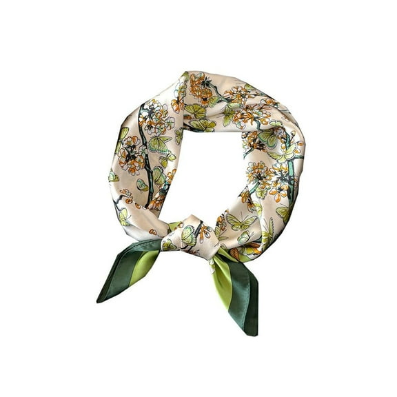 SWSMCLT Women's Elegant Bandana Comfy Breathable Spring Head Scarf Scarf Casual Light Fall Convertible Green18 One Size