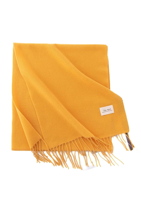Women's Fall Shawl Winter Scarf Thick Lightweight Winter Scarf Spring Warm Fringe Convertible Family Golden One Size