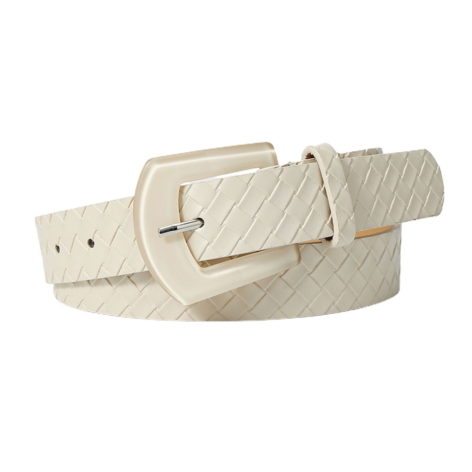 Ladies SZ S Cream Alligator Belt Size S Wide Crocodile/Alligator Belts for Women for sale | eBay main image 2