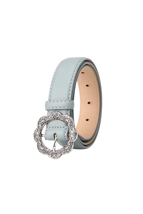 Women's Faux Leather Belt Circle Summer Cute Fall Medium Spring Casual Work Metal Metal Grey One Size