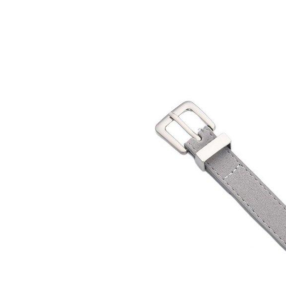 SWSMCLT Women's Faux Leather Belt Metal Adjustable Belts Metal Buckle Skinny Casual Buckle Fall Spring Summer Grey X-Small-Large