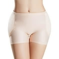 thumbnail image 1 of SWSMCLT Women's Firm Body Shaper Shorts Butt Lifting Shaper Tight Butt Enhancing Butt Lifter Sexy Spandex Mid Thigh Wedding Apricot Large, 1 of 1