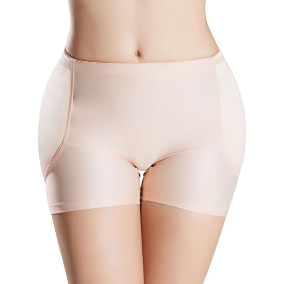 SWSMCLT Women's Firm Body Shaper Shorts Butt Lifting Shaper Tight Butt Enhancing Butt Lifter Sexy Spandex Mid Thigh Wedding Apricot XX-Large