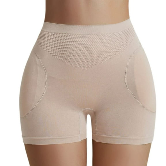 SWSMCLT Women's Firm Butt Lifter High Waisted Shapewear Mid Thigh Shapewear Shorts Underwear Spandex Tight Short Wedding Nude Medium