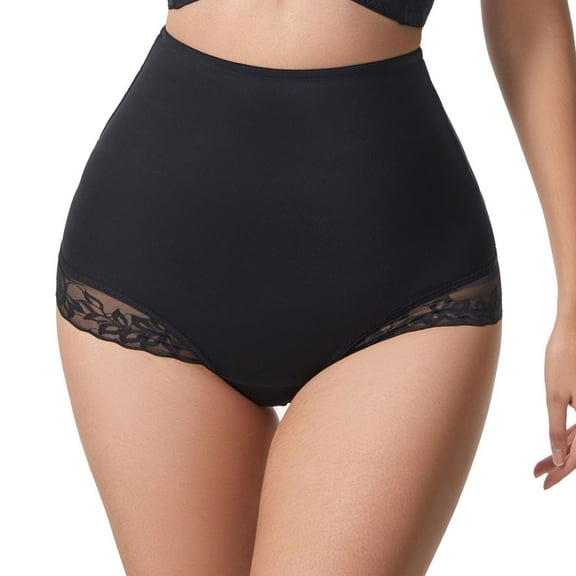SWSMCLT Women's Firm Butt Lifter High Waisted Thong Breathable Control Panties Shapewear Shorts Spandex Butt Lifting Medium Black XX-Small