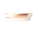 thumbnail image 1 of SWSMCLT Women's Gold Metal Buckle Party Club Faux Leather Skinny Belt for Dress Fashion Slimming Slim Narrow Dress Belts White One Size, 1 of 1
