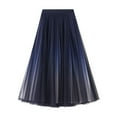 thumbnail image 1 of SWSMCLT Women's High Waist Tulle Skirt Mesh Soft Casual Winter Pleated Skirt Vintage Fall A Line Layered Sequin Blue Small-Large, 1 of 4