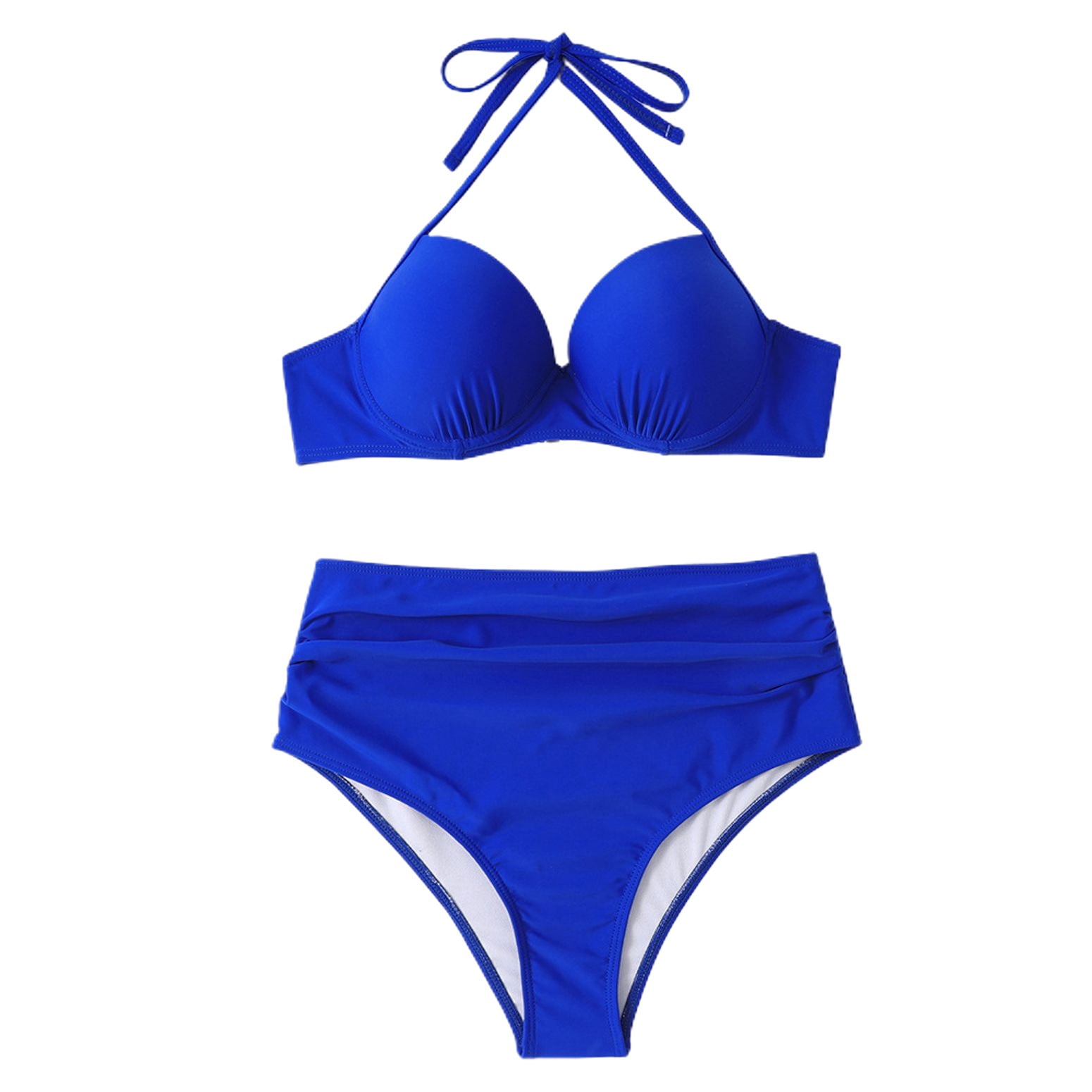 underwire high waisted bikini set