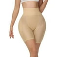 thumbnail image 1 of SWSMCLT Women's High Waisted Hip Pads Shapewear Underwer Shaper Shorts Tummy Control Body Shaper Maternity Spandex Firm Boyshort Nude 14, 1 of 1