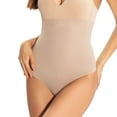 thumbnail image 1 of SWSMCLT Women's High Waisted Shaper Shorts Thin Sexy Slim Body Shaper Tummy Control Shapewear Firm Spandex Thong Nude Medium, 1 of 1